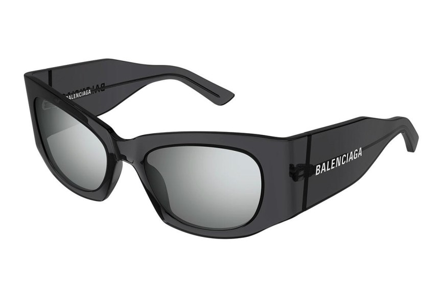 Ochelari de soare Balenciaga BB0327S 003 Pătrați Gri