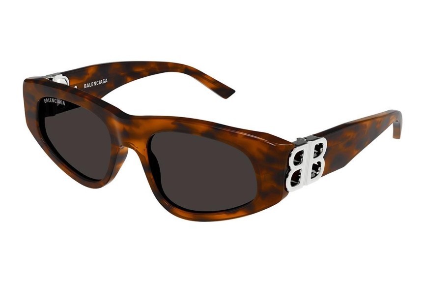 Ochelari de soare Balenciaga BB0095S 024 Cat Eye Havana