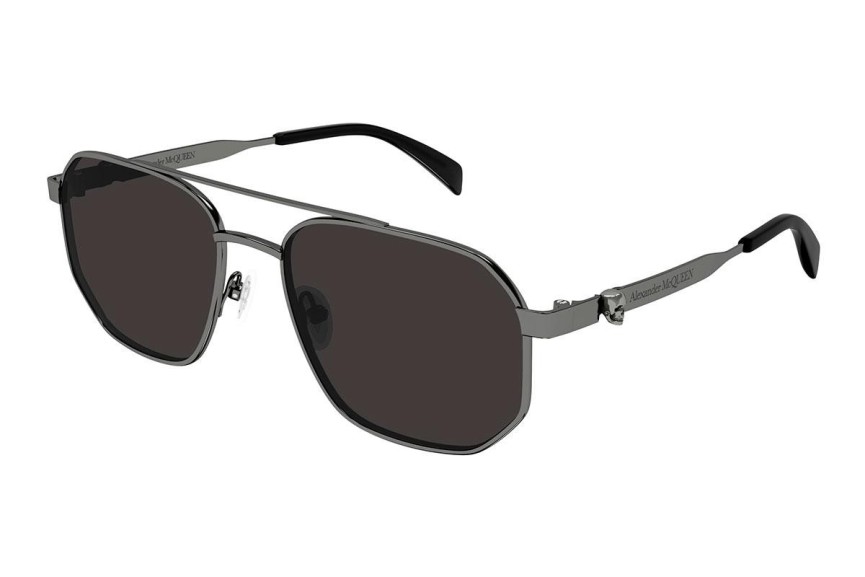 Ochelari de soare Alexander McQueen AM0458S 001 Pilot Gri