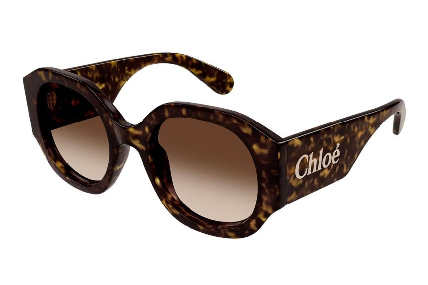 Ochelari de soare Chloe CH0234S 002 Rotunzi Havana