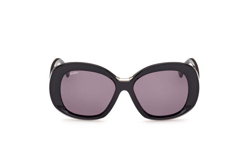 Ochelari de soare Max Mara MM0087 01A Rotunzi Negri