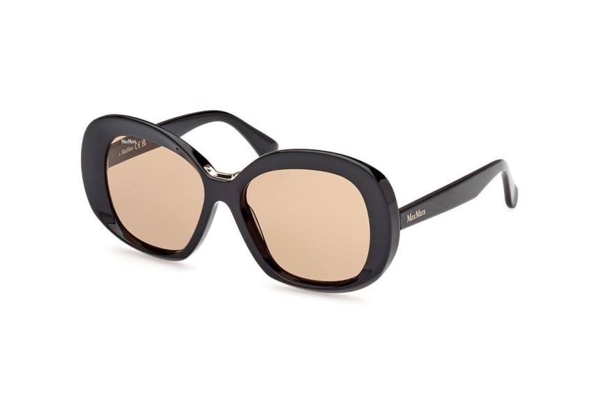 Ochelari de soare Max Mara MM0087 01E Rotunzi Negri