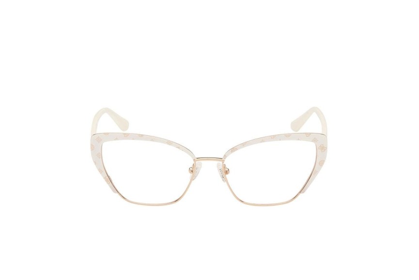 Ochelari Guess GU50122 021 Cat Eye Albi