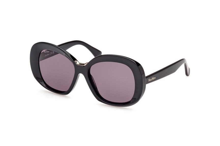 Ochelari de soare Max Mara MM0087 01A Rotunzi Negri