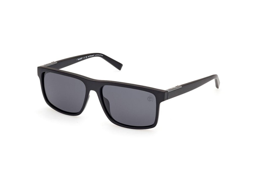 Ochelari de soare Timberland TB00006 02D Polarized Dreptunghiulari Negri