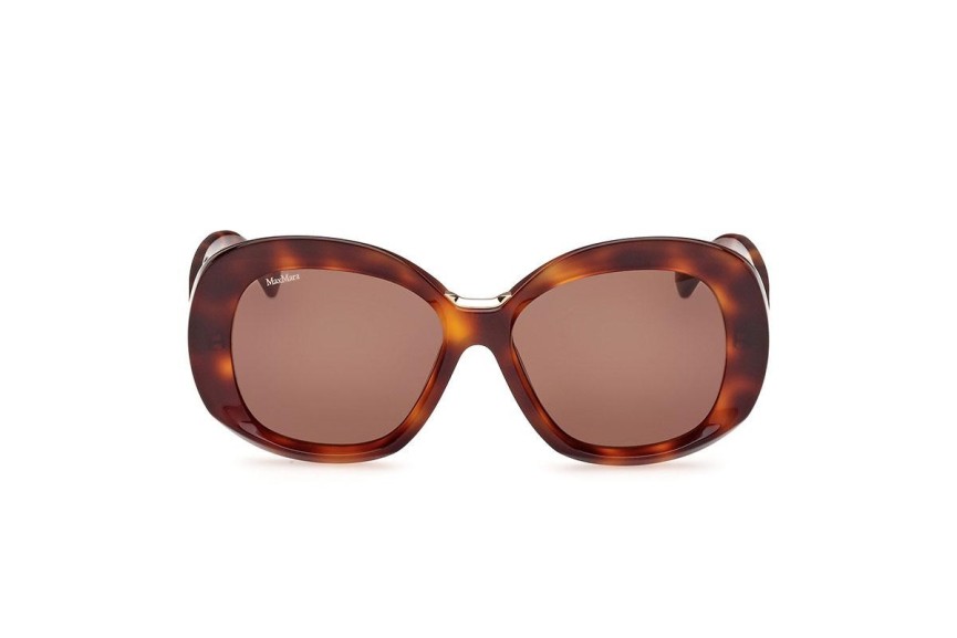 Ochelari de soare Max Mara MM0087 52E Rotunzi Havana