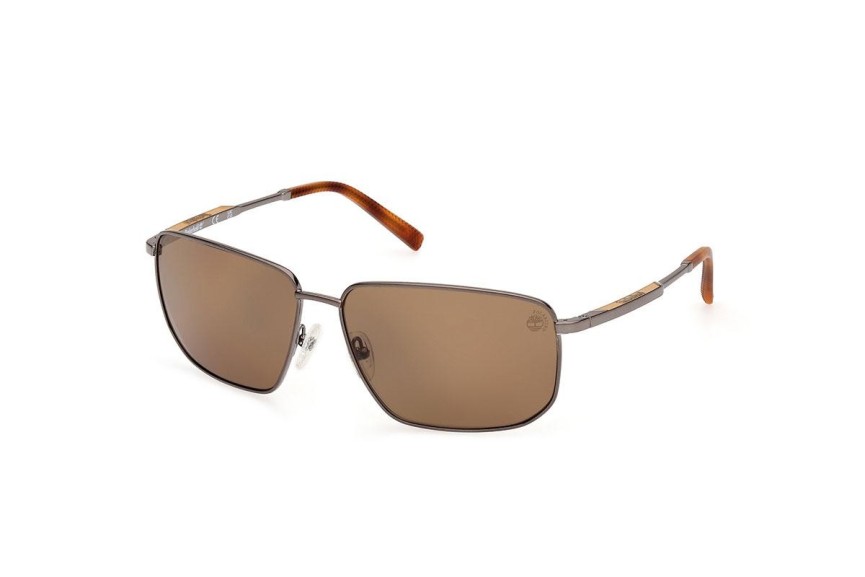 Ochelari de soare Timberland TB00010 06H Polarized Dreptunghiulari Gri