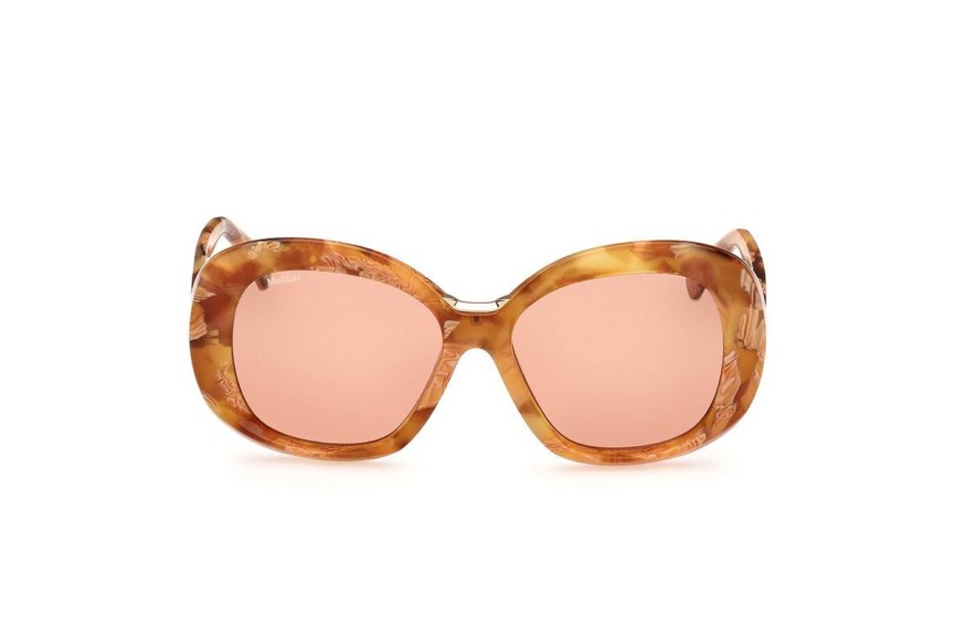 Ochelari de soare Max Mara MM0087 56E Rotunzi Havana