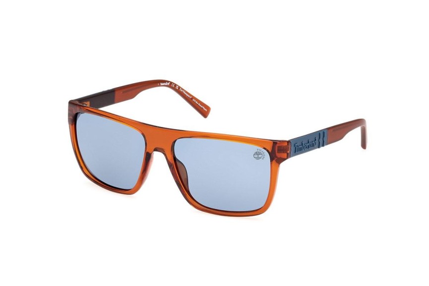 Ochelari de soare Timberland TB00005 47D Polarized Pătrați Maro