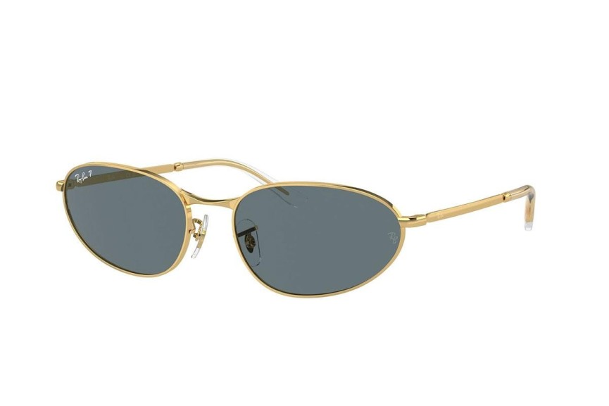 Ochelari de soare Ray-Ban RB3734 001/3R Polarized Ovali Aurii