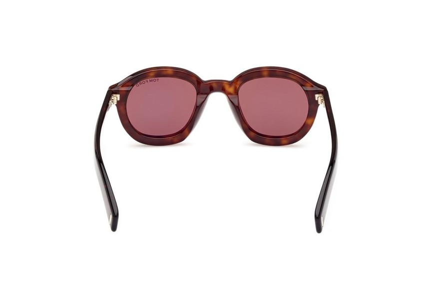 Ochelari de soare Tom Ford FT1100 52E Rotunzi Havana