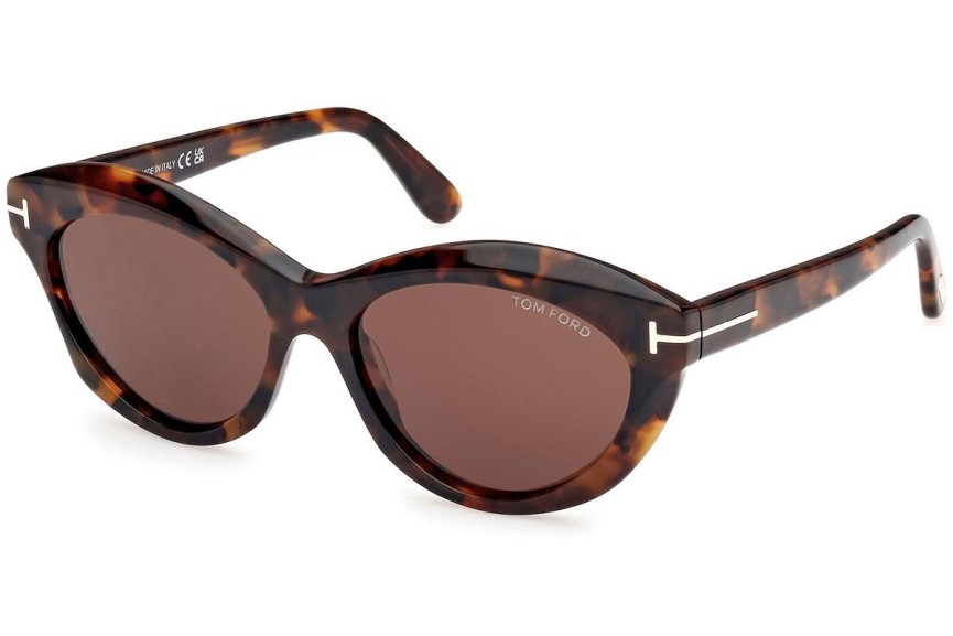 Ochelari de soare Tom Ford FT1111 52E Ovali Havana