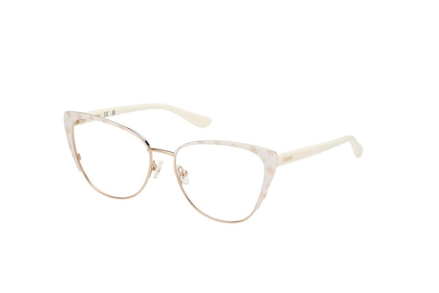 Ochelari Guess GU50121 021 Cat Eye Albi