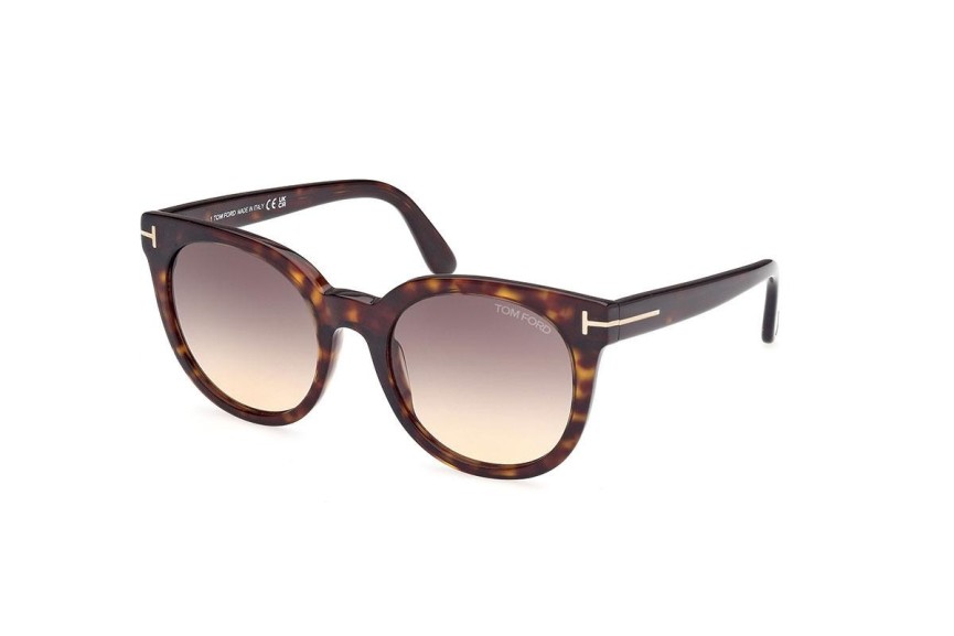 Ochelari de soare Tom Ford FT1109 52B Rotunzi Havana