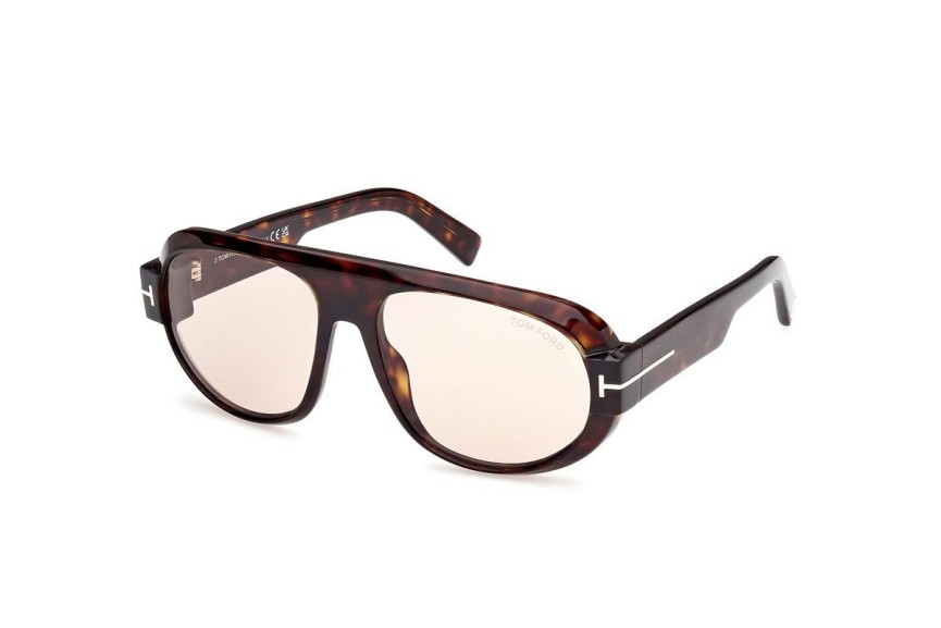 Ochelari de soare Tom Ford FT1102 52E Pilot Havana