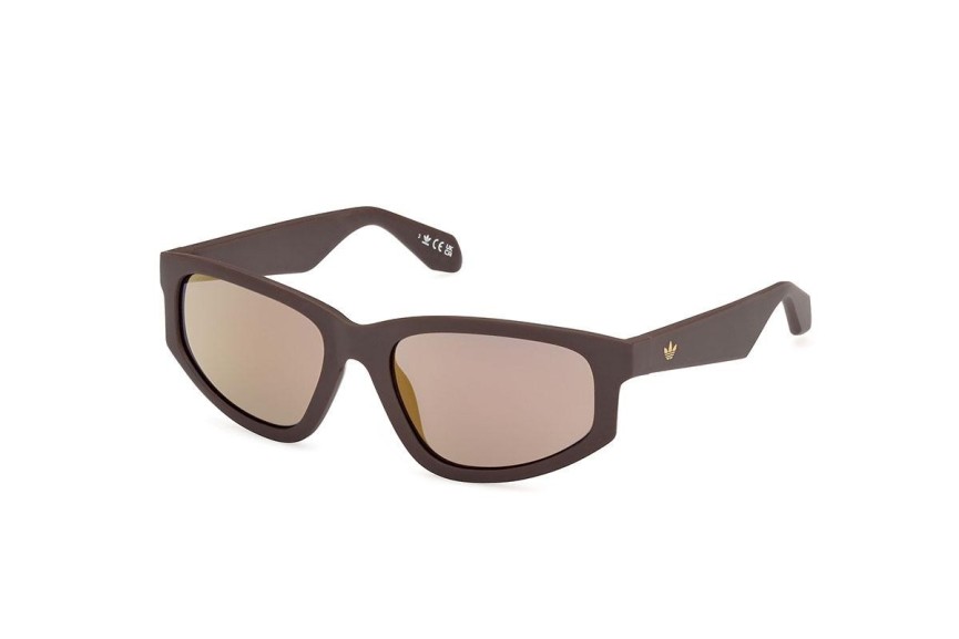 Ochelari de soare Adidas Originals OR0107 50E Dreptunghiulari Maro