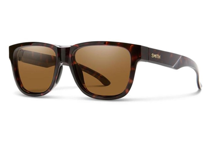 Ochelari de soare Smith LOWDOWNS2/S 086/L5 Polarized Dreptunghiulari Havana