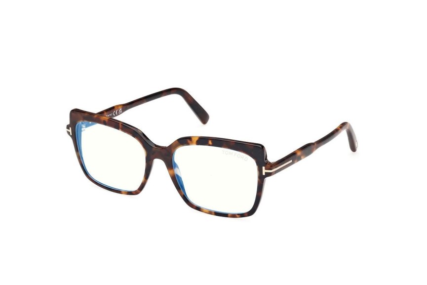 Ochelari Tom Ford FT5947-B 052 Pătrați Havana