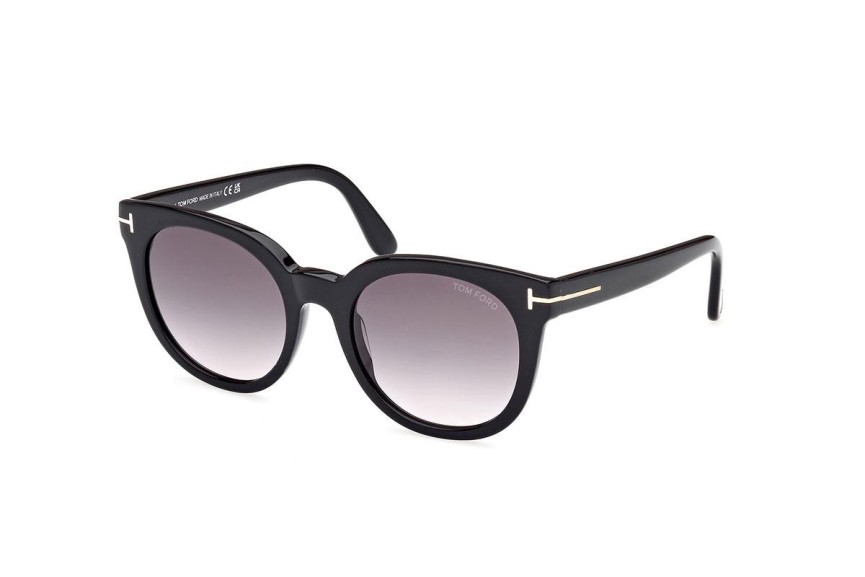 Ochelari de soare Tom Ford FT1109 01B Rotunzi Negri