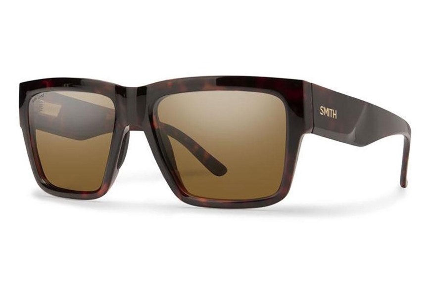 Ochelari de soare Smith LINEUP 086/SP Polarized Dreptunghiulari Havana