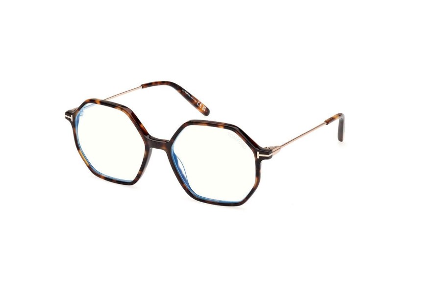 Ochelari Tom Ford FT5952-B 052 Dreptunghiulari Havana