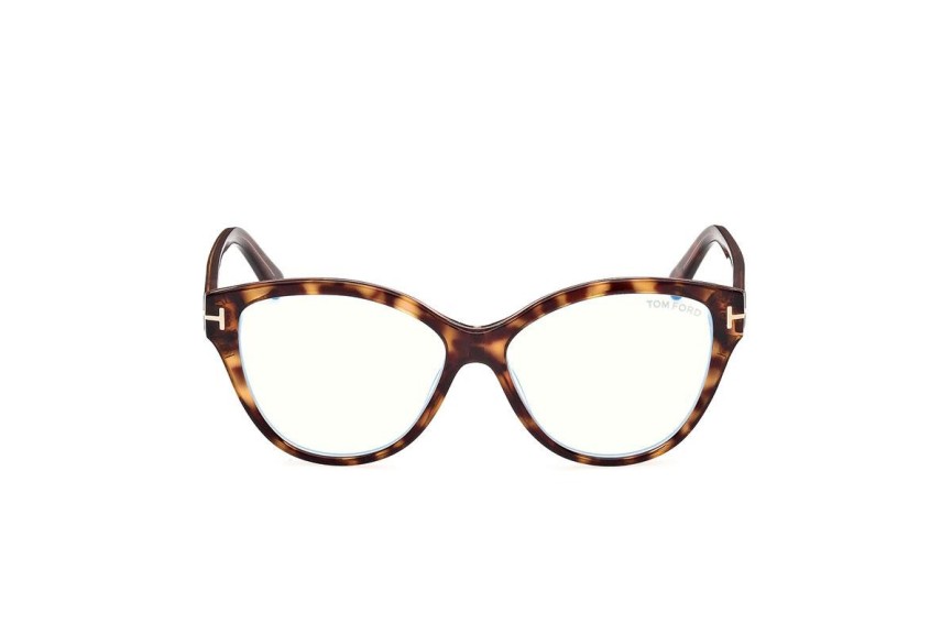 Ochelari Tom Ford FT5954-B 056 Cat Eye Havana