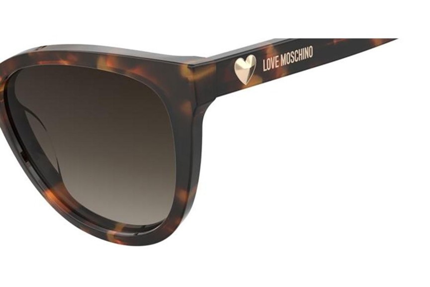 Ochelari de soare Love Moschino MOL072/S H7P/HA Dreptunghiulari Havana