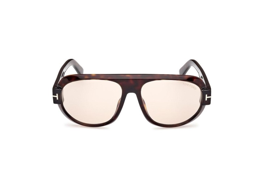 Ochelari de soare Tom Ford FT1102 52E Pilot Havana