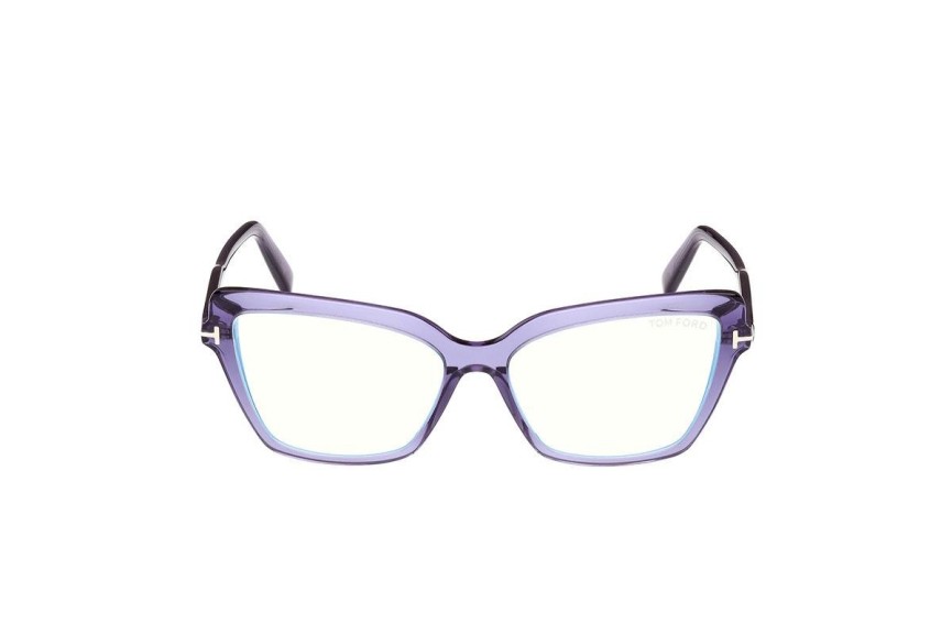 Ochelari Tom Ford FT5948-B 081 Cat Eye Violeți