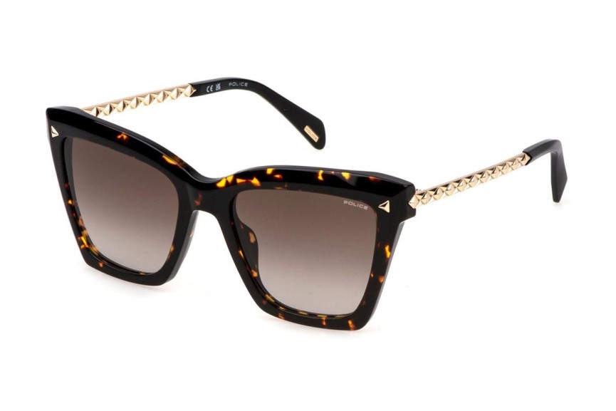 Ochelari de soare Police SPLN62 0779 Cat Eye Havana