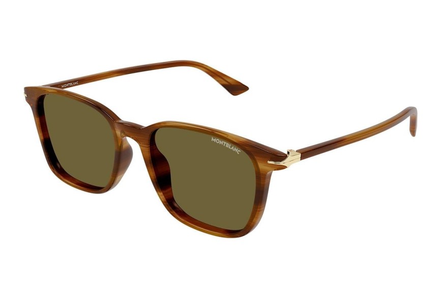 Ochelari de soare Mont Blanc MB0338S 004 Dreptunghiulari Maro