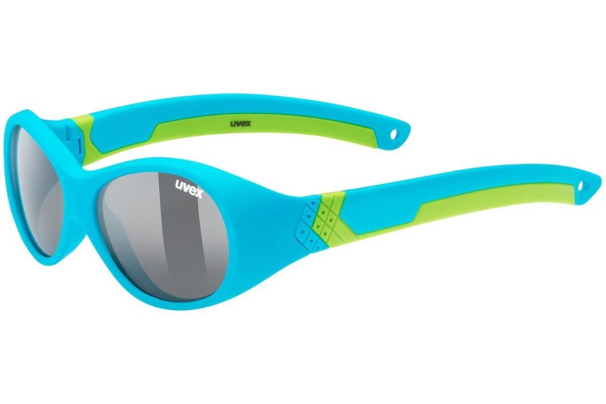 Ochelari de soare uvex sportstyle 510 Blue / Green Mat S3 Ovali Albaștri