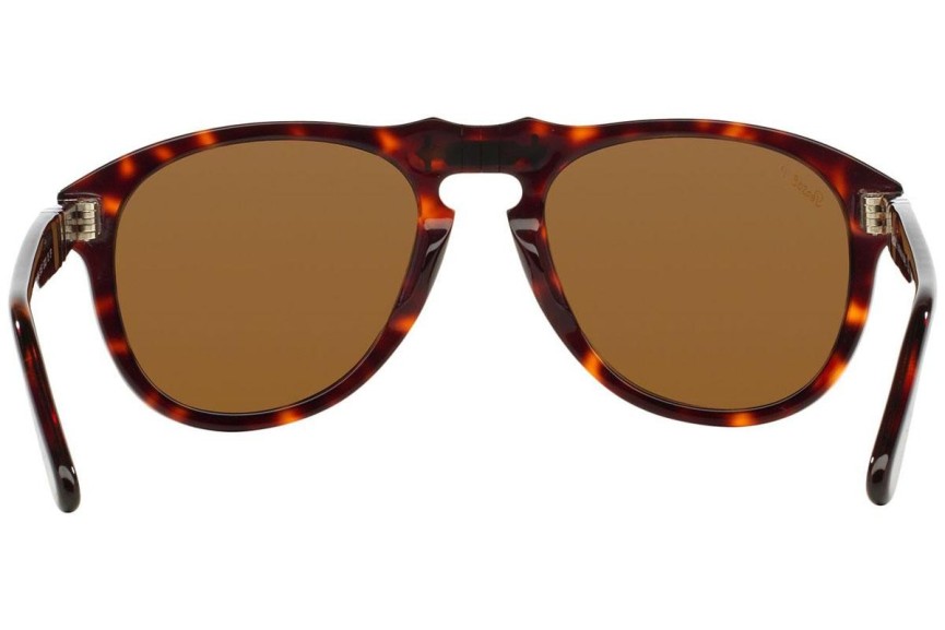 Ochelari de soare Persol 649 Series PO0649 24/57 Polarized Pilot Havana