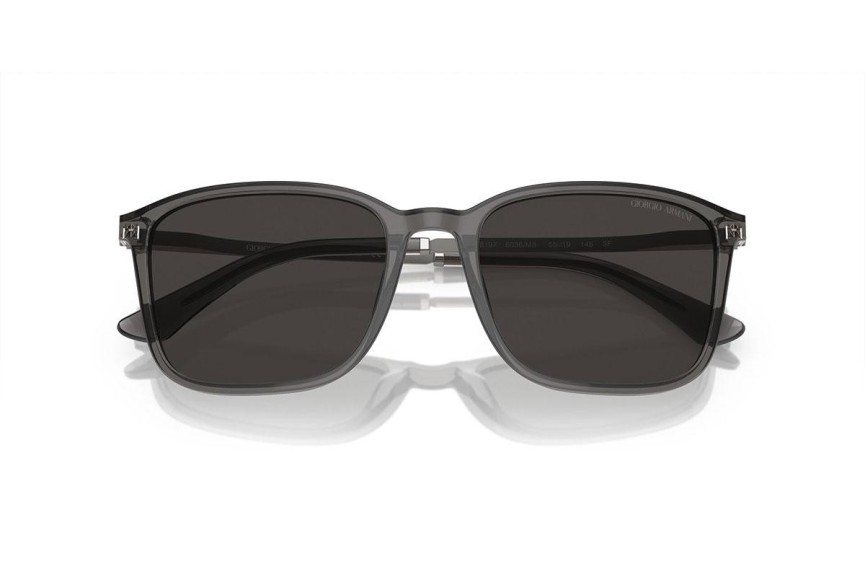 Ochelari de soare Giorgio Armani AR8197 6036M3 Dreptunghiulari Gri