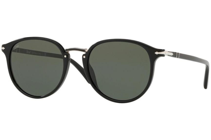 Ochelari de soare Persol Typewriter Edition PO3210S 95/31 Rotunzi Negri