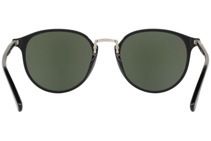 Ochelari de soare Persol Typewriter Edition PO3210S 95/31 Rotunzi Negri