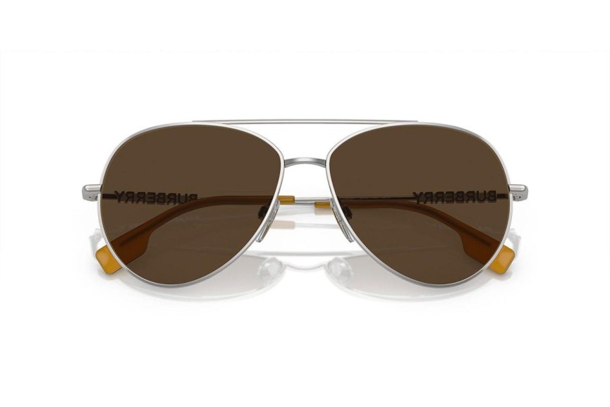 Ochelari de soare Burberry BE3147 1344M4 Pilot Argintii