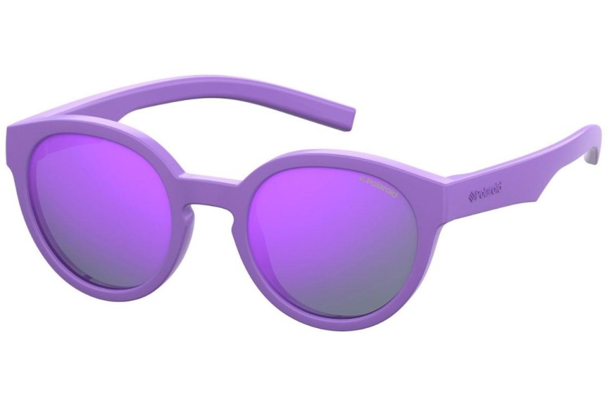 Ochelari de soare Polaroid Junior PLD8019/S/SM B3V/MF Polarized Rotunzi Violeți