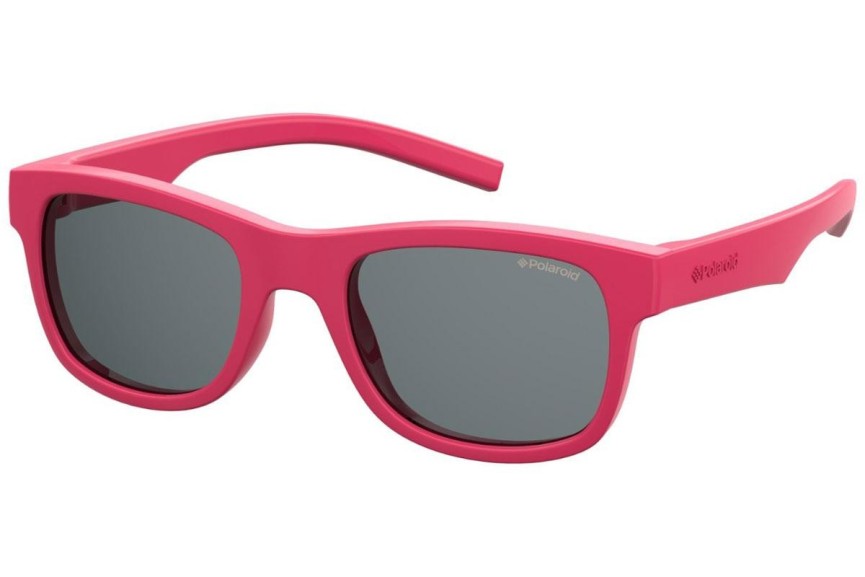 Ochelari de soare Polaroid Junior PLD8020/S/SM 35J/M9 Polarized Pătrați Roz