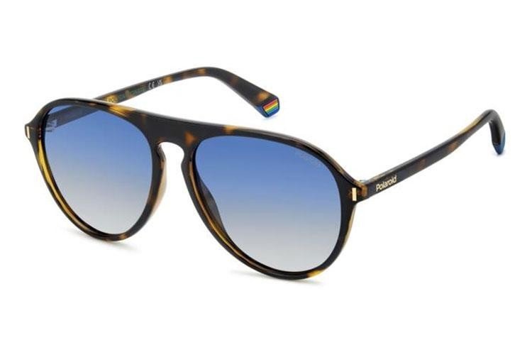 Ochelari de soare Polaroid PLD6225/S 086/Z7 Polarized Pilot Havana