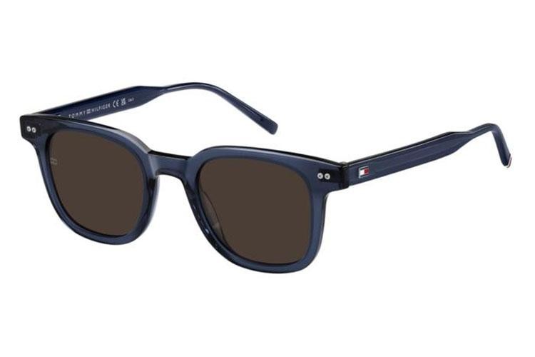 Ochelari de soare Tommy Hilfiger TH2126/S PJP/70 Dreptunghiulari Albaștri