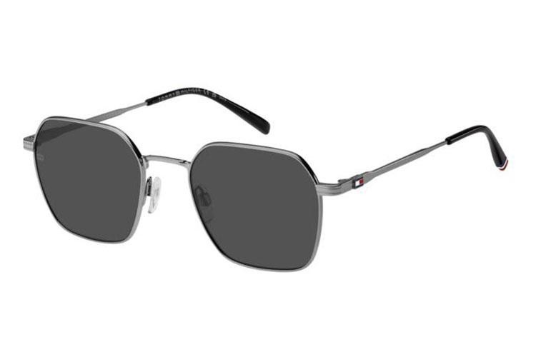 Ochelari de soare Tommy Hilfiger TH2133/S 6LB/IR Dreptunghiulari Argintii