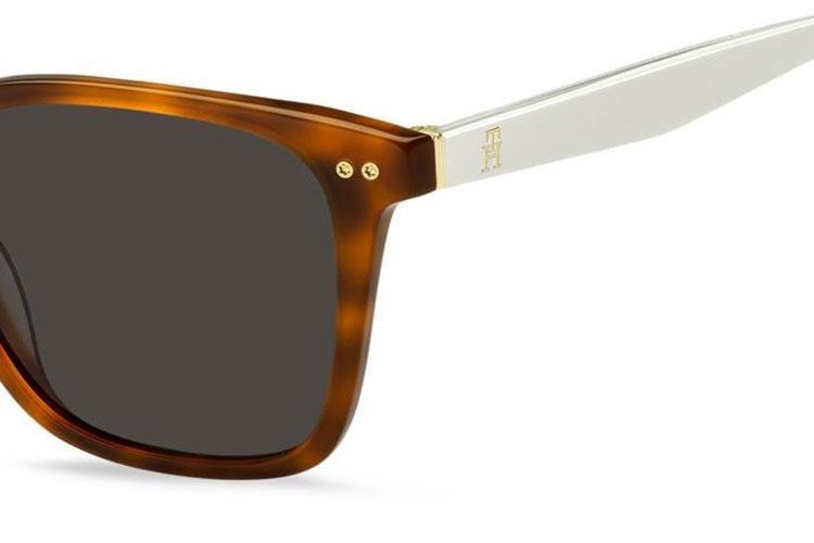 Ochelari de soare Tommy Hilfiger TH2158/S 0UC/IR Dreptunghiulari Havana