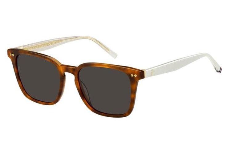 Ochelari de soare Tommy Hilfiger TH2158/S 0UC/IR Dreptunghiulari Havana