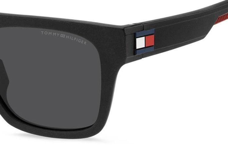 Ochelari de soare Tommy Hilfiger TH1976/S BLX/IR Pătrați Negri