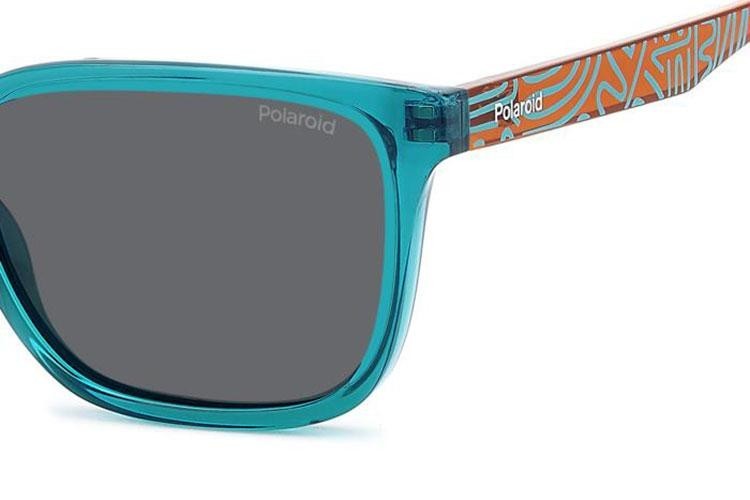 Ochelari de soare Polaroid Junior PLD8063/S TCF/M9 Polarized Dreptunghiulari Verzi