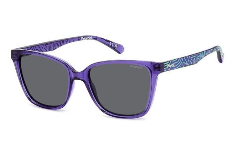 Ochelari de soare Polaroid Junior PLD8062/S B3V/M9 Polarized Cat Eye Violeți