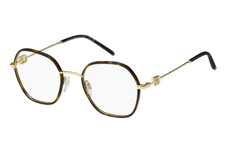 Ochelari Tommy Hilfiger TH2153 06J Dreptunghiulari Havana