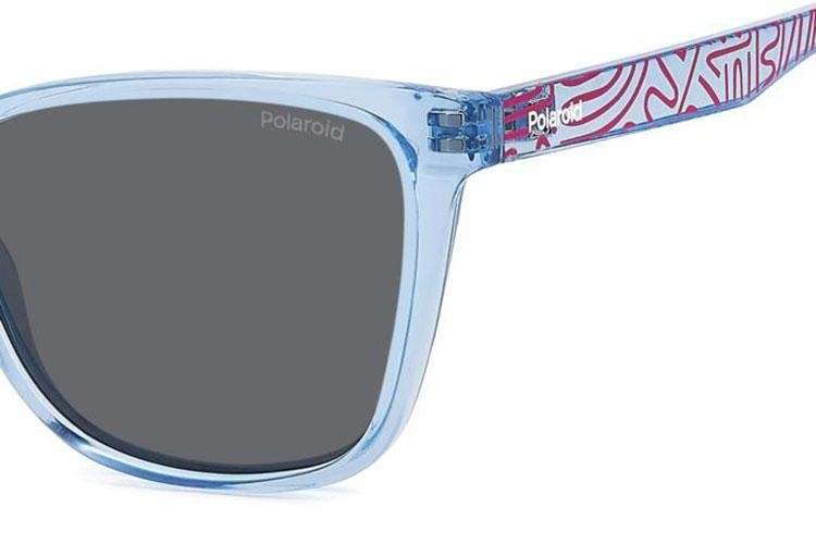 Ochelari de soare Polaroid Junior PLD8062/S MVU/M9 Polarized Cat Eye Albaștri