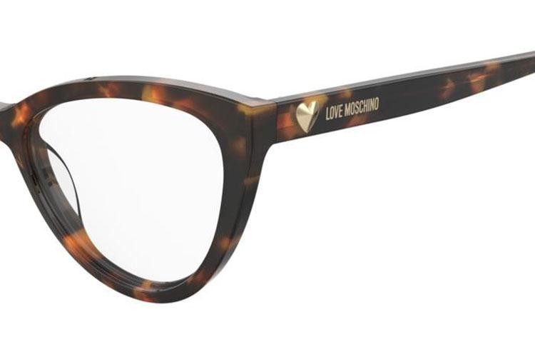 Ochelari Love Moschino MOL631 H7P Cat Eye Havana